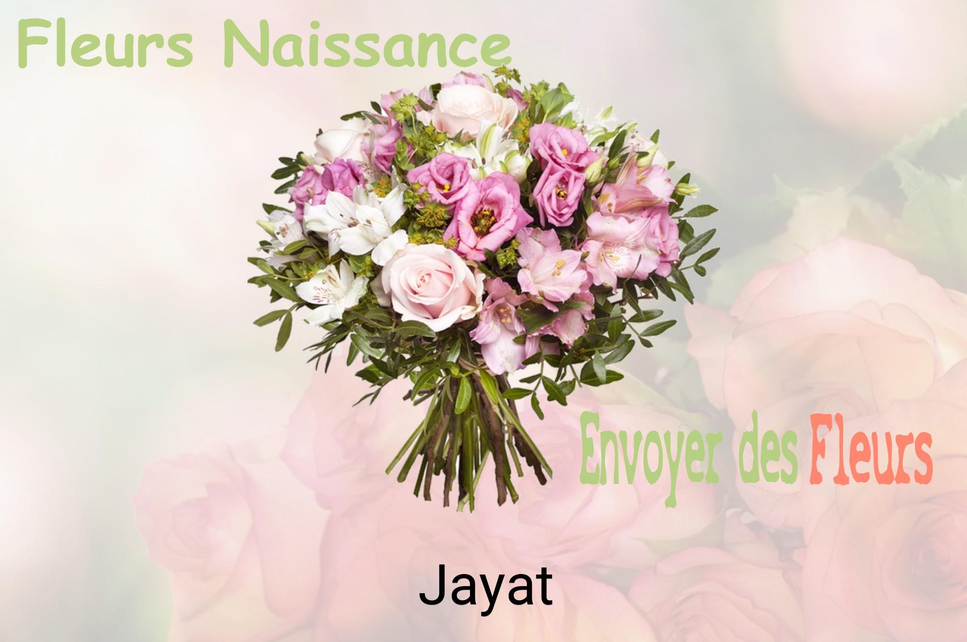 Bouquet de fleurs de naissance livré à Jayat